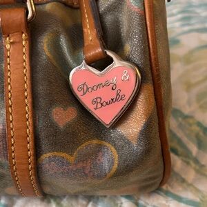 Dooney & Bourke Pink Heart Charm Bag